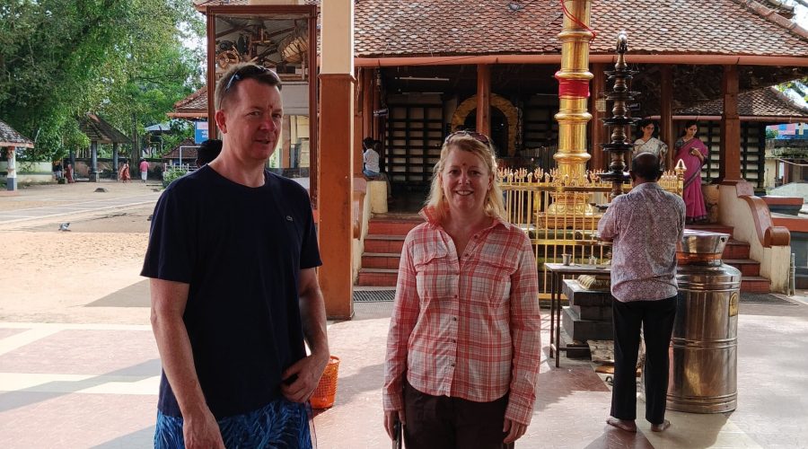 Temple visit in Alleppey