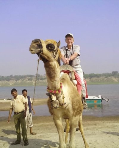 Observing Wildlife Exploring Wildlife in Chambal River on a camel