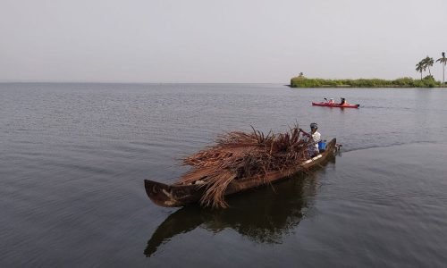 Experiencing local life on kayaks in Alleppey
